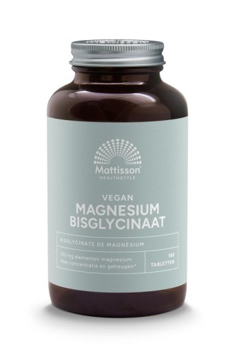 Mattisson Magnesium bisglycinaat 100mg taurine (180 Tabletten)