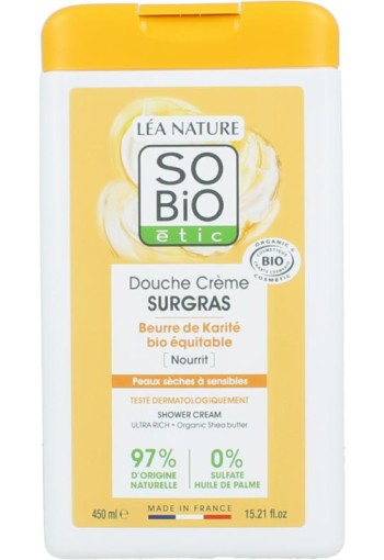 So Bio Etic Showercream ultra rich shea butter (450 Milliliter)