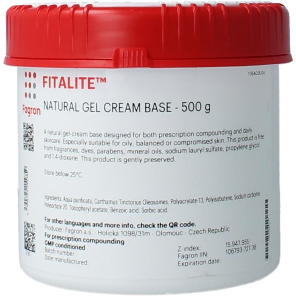 Fagron Fitalite gel creme (500 Gram)