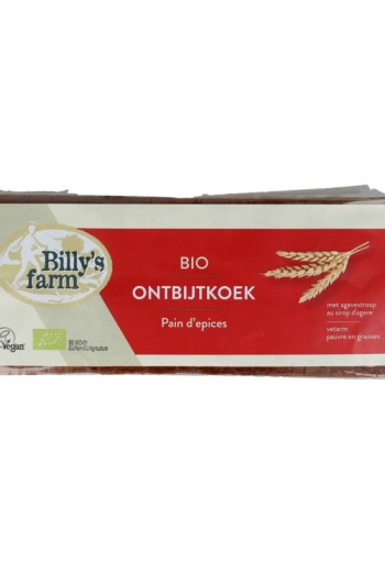 Billy's Farm Ontbijtkoek naturel bio (300 Gram)