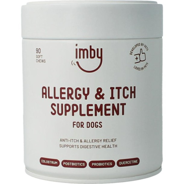 Imby Pet Food Supplement hond anti-allergie & jeuk (90 kt)