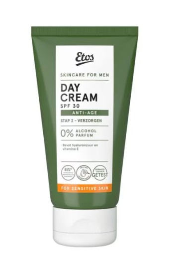 Etos For Men Sensitive & Anti-ageing Dagcrème met SPF30