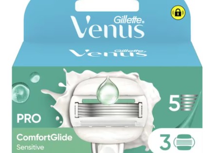 Gillette Venus Pro ComfortGlide Sensitive Navulmesjes 3 Stuks