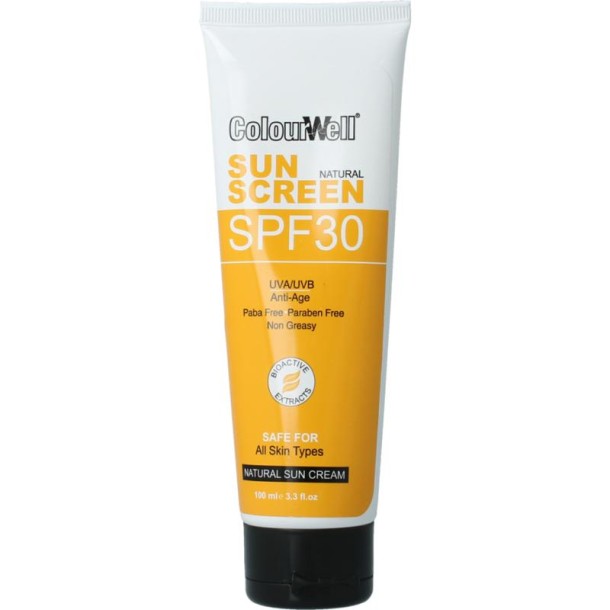 Colourwell Natuurlijke zonnecreme SPF30 (100 Milliliter)