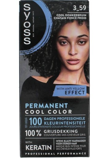 Syoss Permanent cool color 3-59 donkerbruin (1 st)