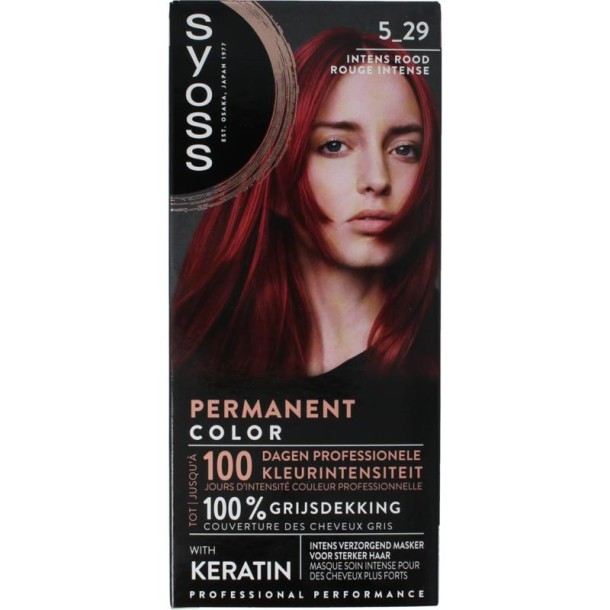 Syoss Permanent color 5-29 intens rood (1 set)