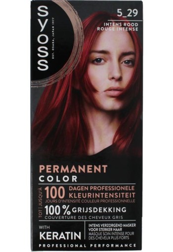 Syoss Permanent color 5-29 intens rood (1 set)
