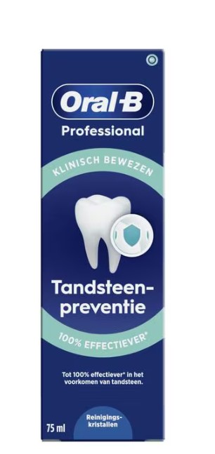 Oral-B Professional Tandsteencontrole Reinigingskristallen Tandpasta - 75 ML