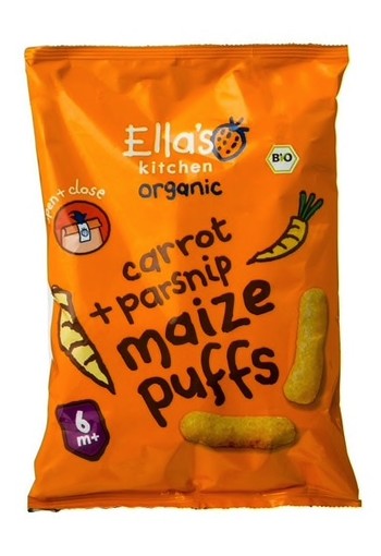 ELLA'S KITCHEN Organic 6M+ Carrot + Parsnip Maize Puffs