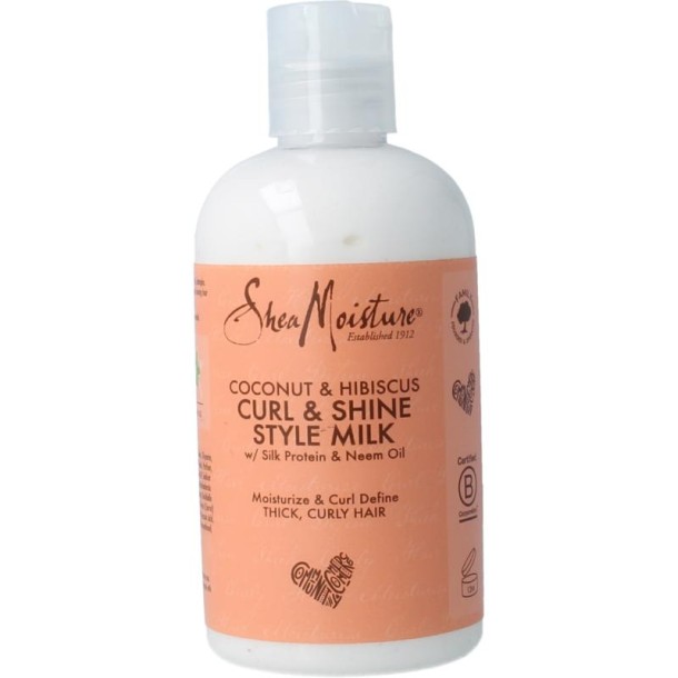 Shea Moisture Curl & shine style milk coconut & hibiscus (254 Milliliter)