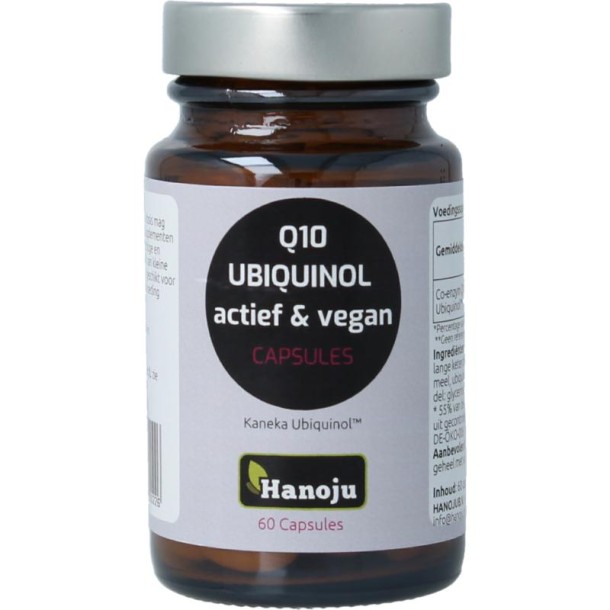 Hanoju Ubiquinol kaneka actief & vegan (60 Capsules)