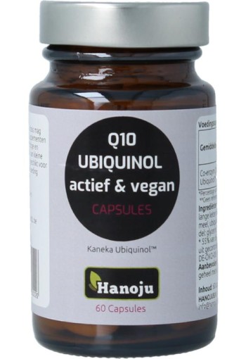 Hanoju Ubiquinol kaneka actief & vegan (60 Capsules)
