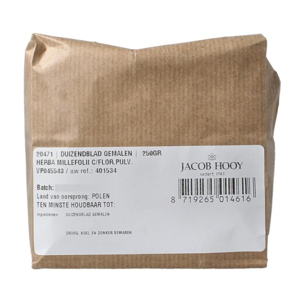 Jacob Hooy Duizendblad gemalen (250 Gram)