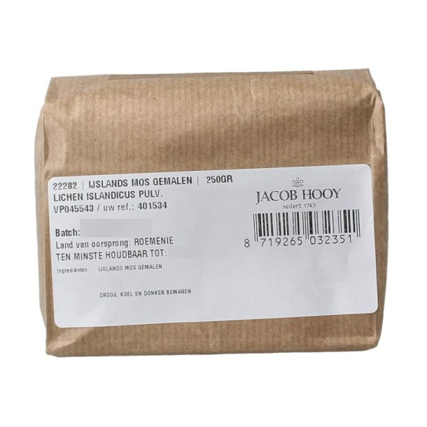Jacob Hooy IJslands mos gemalen (250 Gram)