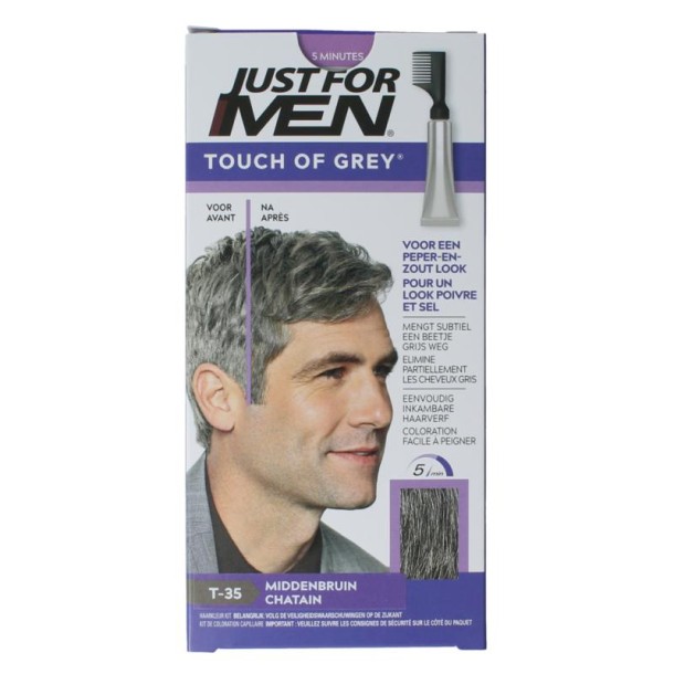 Just For Men Touch of grey T-35 middenbruin (40 Gram)