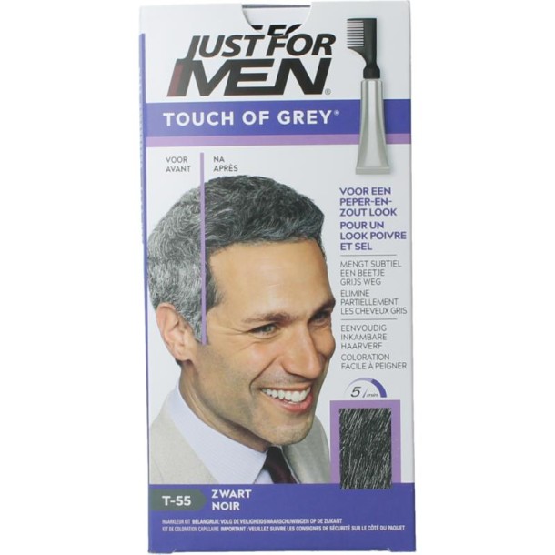 Just For Men Touch of grey T-55 zwart (40 gr)