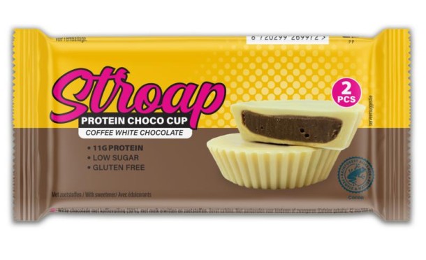 Stroap Protein choco cup coffee white chocolate (42 Gram)