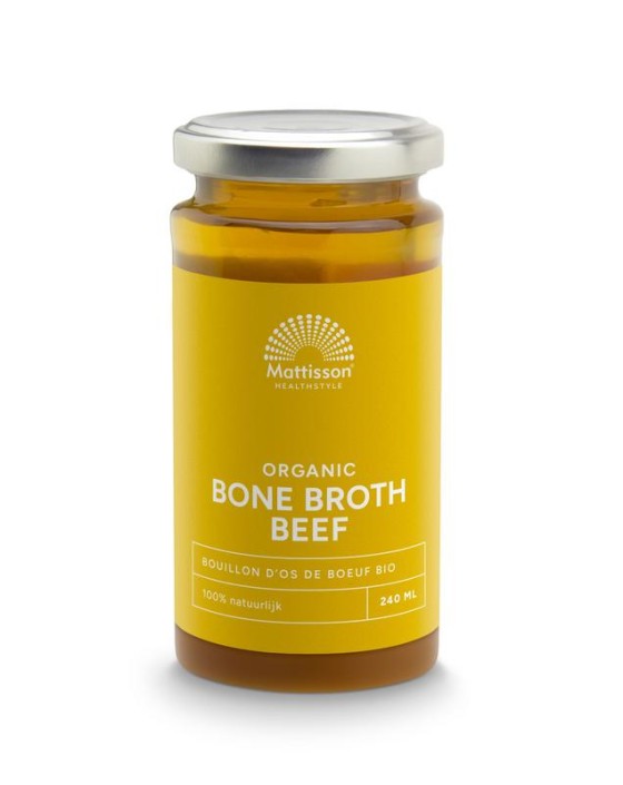 Mattisson Organic beef bone broth - botten boullion rund bio (240 Milliliter)