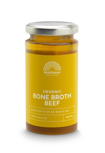 Mattisson Organic beef bone broth - botten boullion rund bio (240 Milliliter)