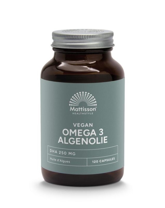 Mattisson Vegan omega-3 algenolie (120 Vegetarische capsules)