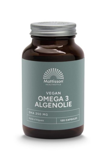 Mattisson Vegan omega-3 algenolie (120 Vegetarische capsules)