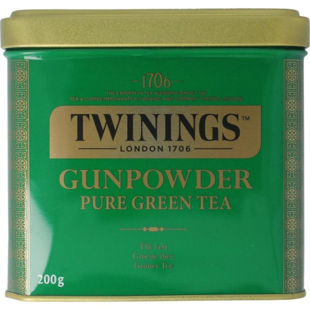 Twinings Gunpowder blik natural (200 Gram)