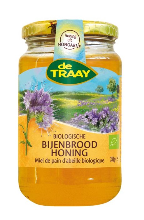 Traay Bijenbroodhoning bio (350 Gram)