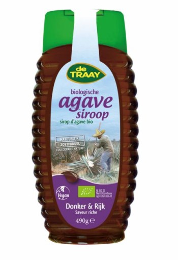 Traay Agavesiroop donker en rijk bio (490 Gram)