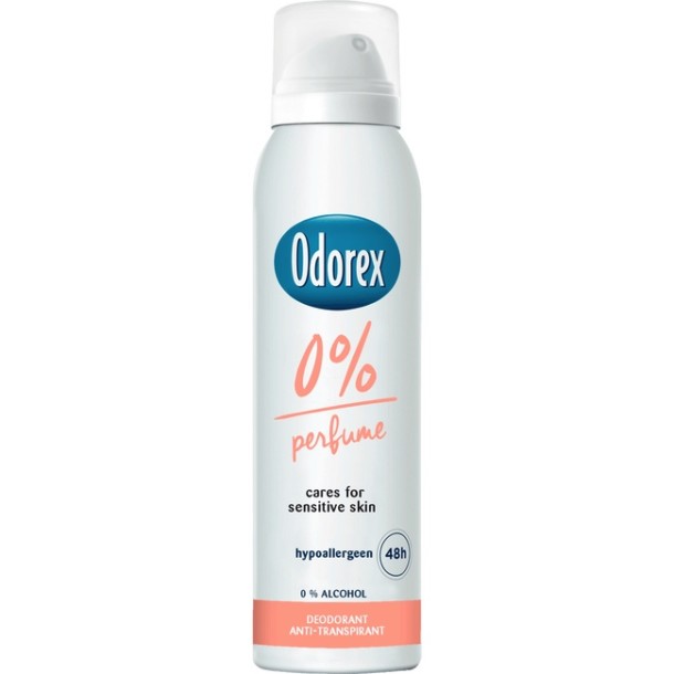 Odorex 0% Perfume Deodorant Spray 150 ml
