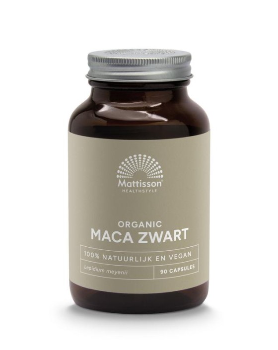 Mattisson Zwarte maca 750mg bio (90 Capsules)