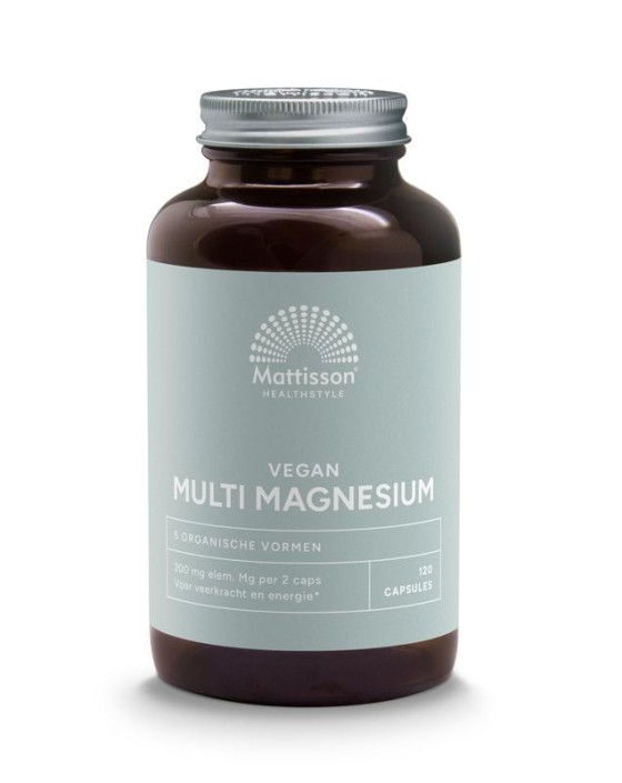 Mattisson Vegan multi magnesium 200mg (120 Vegetarische capsules)