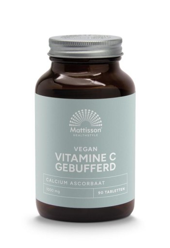 Mattisson Vitamine C gebufferd 1000mg calcium ascorbaat (90 Tabletten)