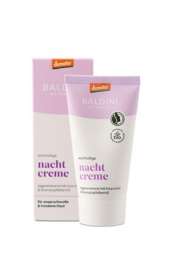 Baldini Rijke nachtcreme lavendel demeter (50 Milliliter)