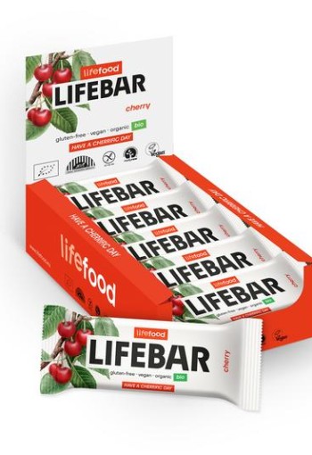 Lifefood Lifebar kersen bio raw (40 Gram)