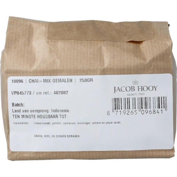 Jacob Hooy Chai mix gemalen (250 Gram)