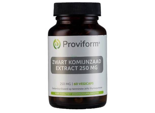 Proviform Zwart komijnzaad 250mg (20% thymoquinone) (60 Vegetarische capsules)