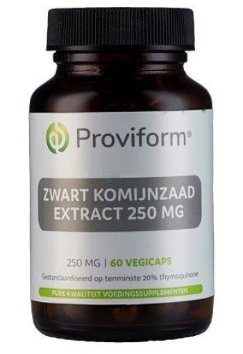 Proviform Zwart komijnzaad 250mg (20% thymoquinone) (60 Vegetarische capsules)
