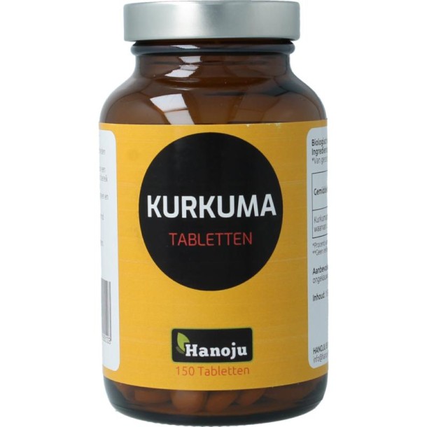 Hanoju Kurkumapoeder 500mg (150 Tabletten)