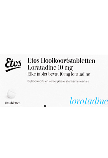Etos Hooi­koort­s­ta­blet­ten lo­rata­di­ne 10 mg 10 stuks