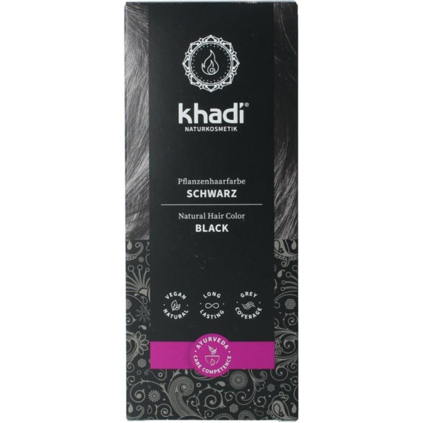 Khadi Haarkleur black (100 Gram)