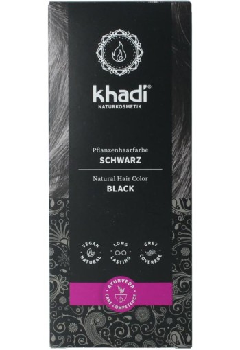 Khadi Haarkleur black (100 Gram)