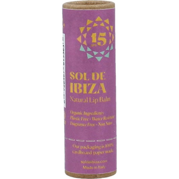 Sol de Ibiza Lippenbalsem vegan SPF15 (5 Gram)