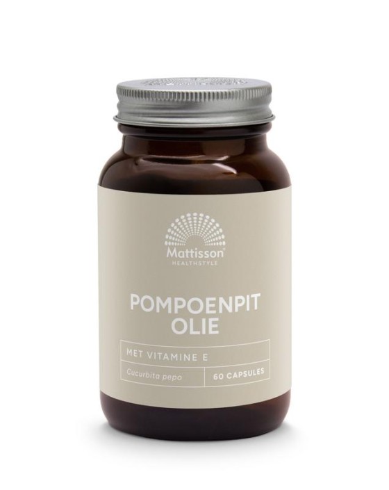 Mattisson Pompoenpitolie met vitamine E 1000mg (60 Capsules)