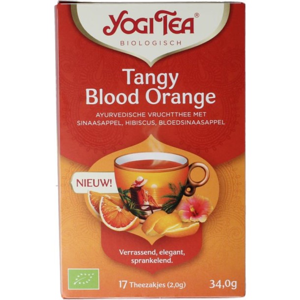 Yogi Tea Tea tangy blood orange bio (17 Zakjes)
