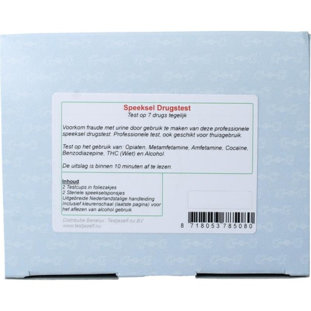 Testjezelf.nu Speeksel drugstest 7 (2 Stuks)