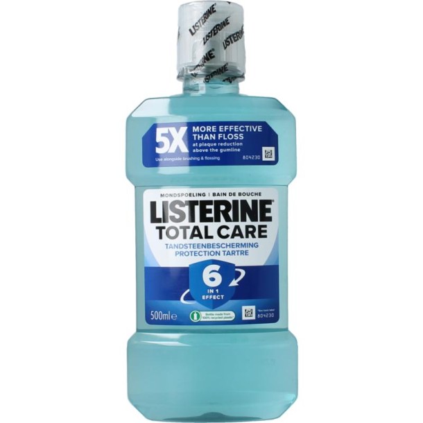 Listerine Mondwater total care tegen tandsteen (500 Milliliter)