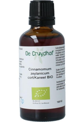 Cruydhof Cinnamomum zeyl cort / kaneel tinctuur bio (50 Milliliter)