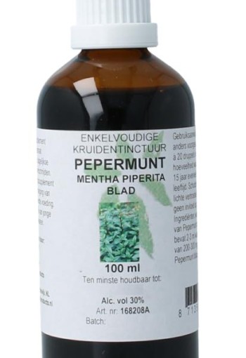 Cruydhof Mentha piperite / pepermunt tinctuur (100 Milliliter)