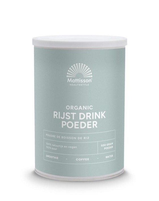 Mattisson Biologisch rijst drink poeder (500 Gram)