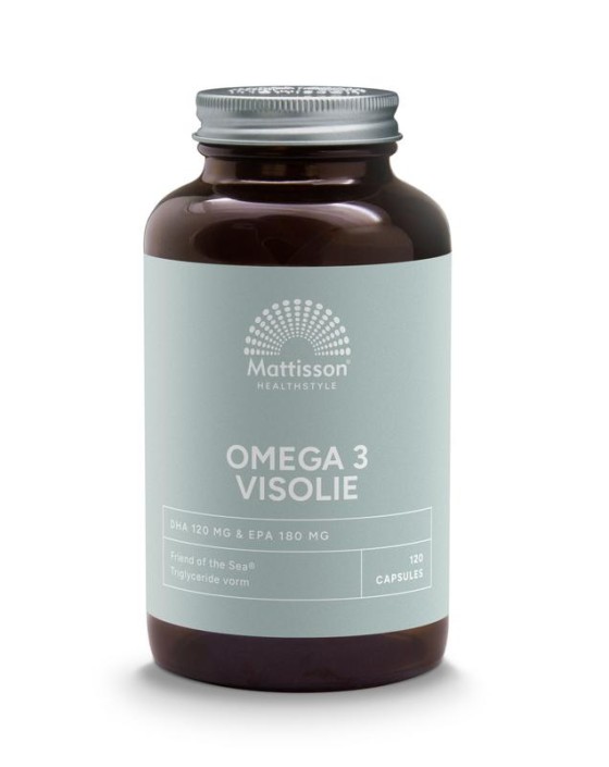 Mattisson FOS omega 3 visolie EPA 18% / DHA 12% (120 Capsules)